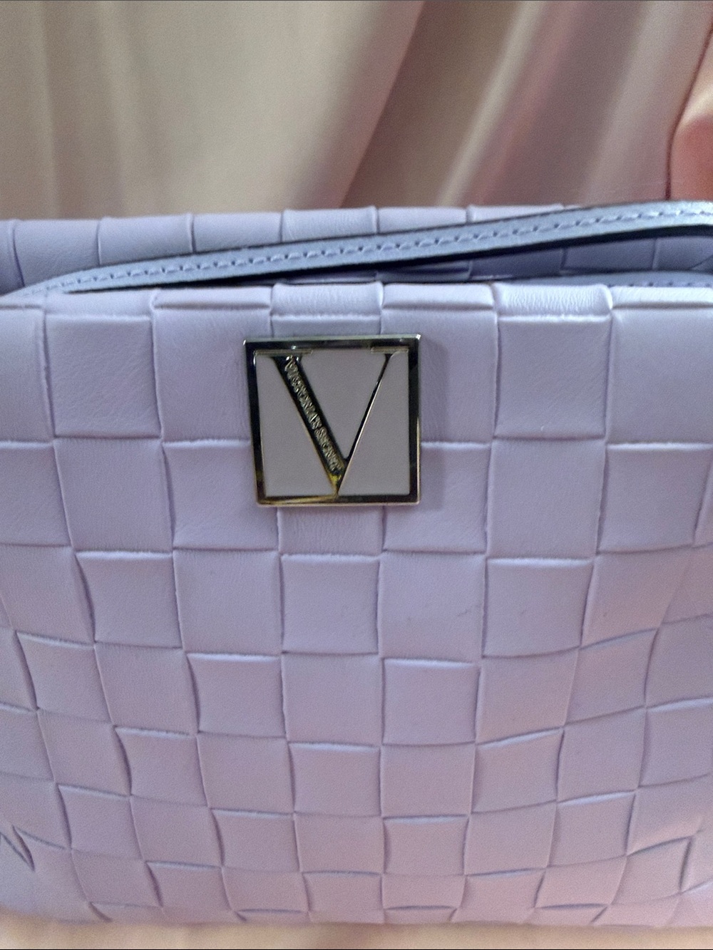 Victoria's Secret Lavender Woven Cosmetic Bag - Picture 6 of 6
